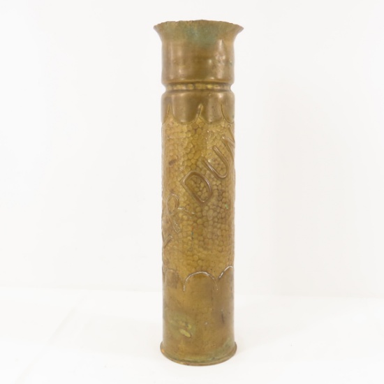 WWI trench art vase Verdun