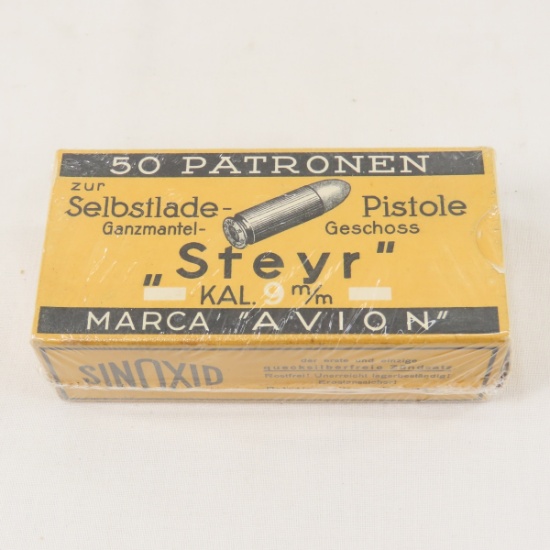 Ammunition 50 rounds German Steyr 9mm