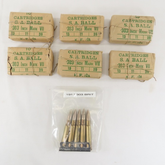 Ammunition 65 rounds 303 British