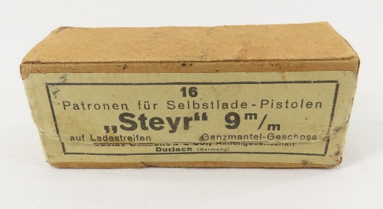 Ammunition Sealed box of 16 rounds Steyr 9mm