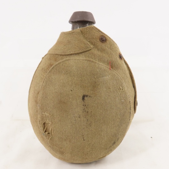WWI German canteen with canvas cover.