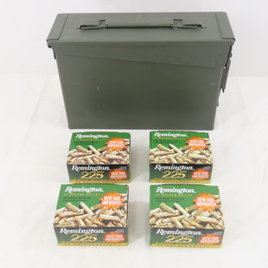 Ammunition 900 rounds Remington .22 golden bullet