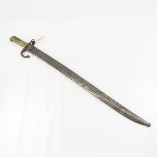 French M 1866 bayonet with sheath