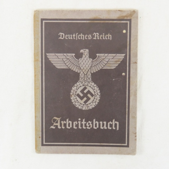 WWII German Arbeitsbuch employee record book