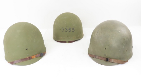 3 WWII US Military Westinghouse helmet liners