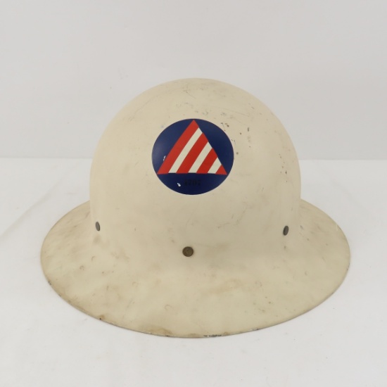 WWII US civil defense helmet