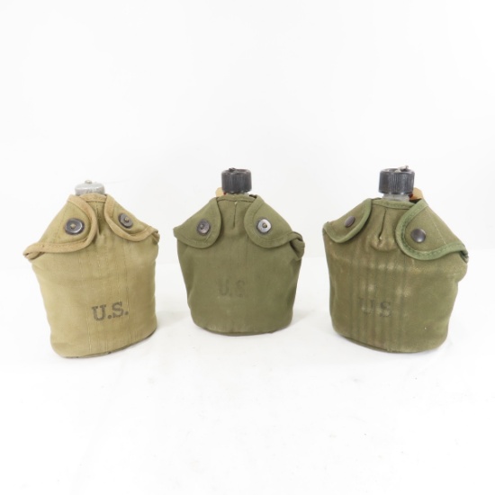 1941, 1953, & 1962 US Military canteen sets