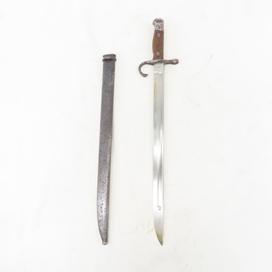 WWII Japanese type 30 bayonet with scabbard