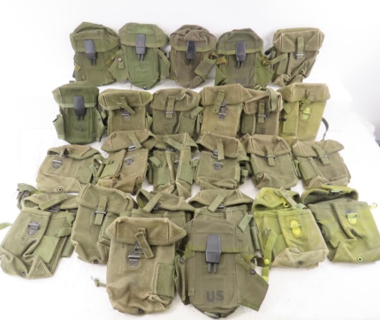 25 US Military small arms ammunition pouches