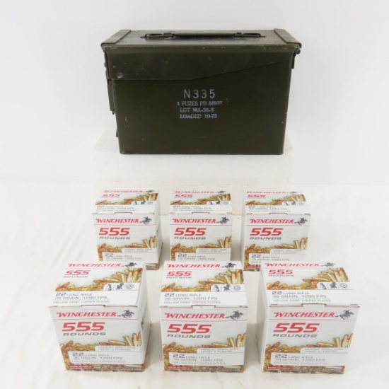 Ammunition 3330 rounds Winchester .22lr