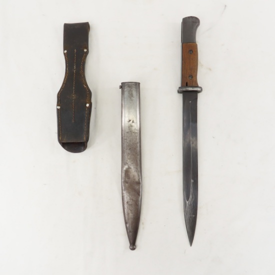 German K98 CVL 44 Bayonet, scabbard & Frog
