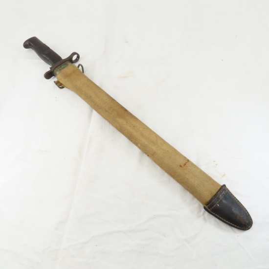WW1 US Springfield Armory 1921 Bayonet with sheath