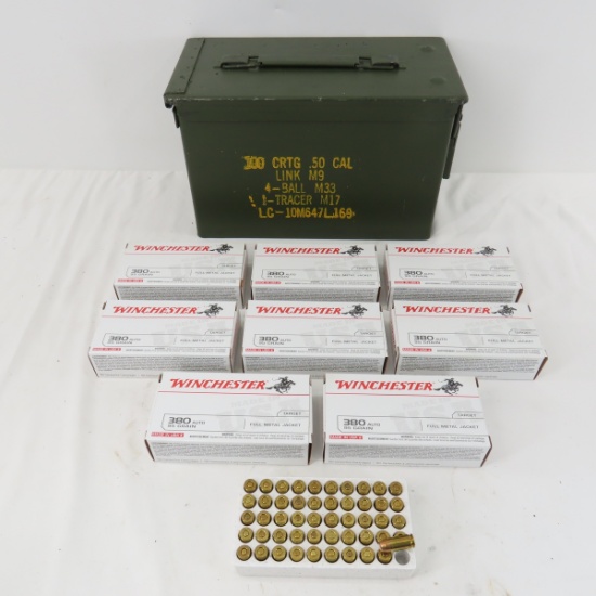 Ammunition 400 rounds Winchester 380 auto