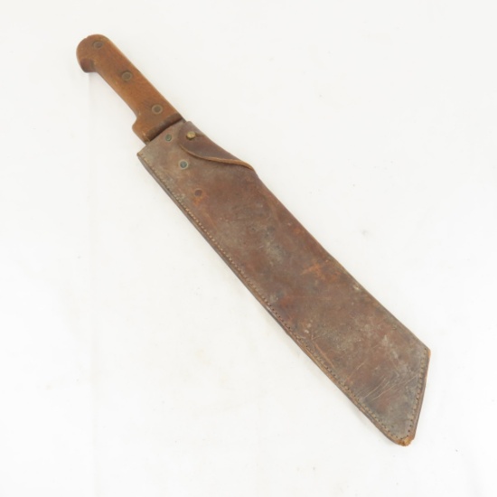 French Colonial coupe-coupe machete with sheath