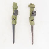 2 British No 4 MKII Bayonets scabbards & frogs