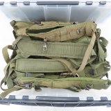 Bin full of US Military backpack straps