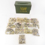 Mixed caliber brass only, ammunition can full