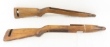 2 M2 Carbine Wood Rifle Stocks- Inland
