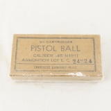 Ammunition 50 rounds Cal .45 M1911 sealed box
