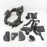 Belt with cloth holster & accessories, holsters
