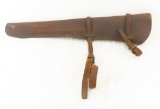 Antique Leather K.B. H.A.B. Cavalry rifle scabbard