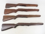 4 M1 Marked Garand Rifle Stocks