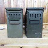 2 extra large military ammunition cans - empty