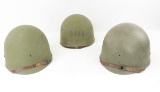 3 WWII US Military Westinghouse helmet liners
