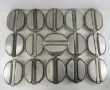 16 1940's-80's US Military mess kits, no utensils