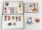 Military Insignia, Medals, Badges in Riker Cases