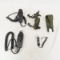 Vietnam era headset, slings, field telephone, more