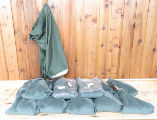 13 Green Polartek Fleece Jackets