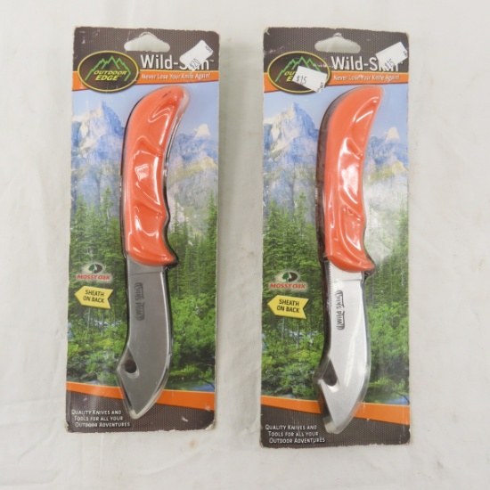 2 Outdoor Edge Wild Skin knives