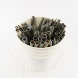 Bucket of pup tent poles