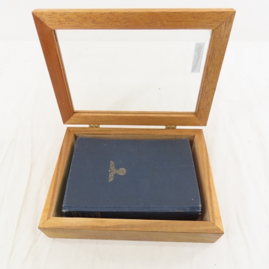 1943 German Edition of Mein Kampf in display case