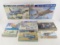 8 Military Airplane Model Kits In Boxes, Sealed
