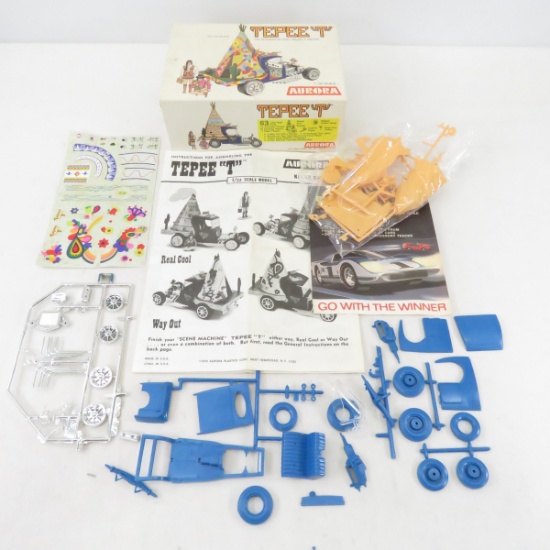 Vintage Aurora Tepee T Model Car Kit in Box