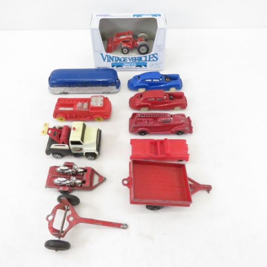 11 Various Die Cast Metal & Plastic Vehicles