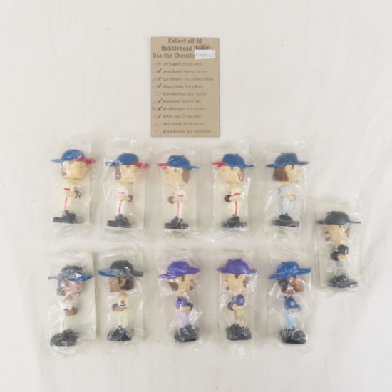 11 MLB Baseball Mini Bobblehead Nodders