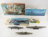 Vintage Naval Ship Model Kits & More