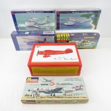 5 Model Airplane Kits, Glencoe, Monogram and More