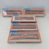 5 American Flyer S Gauge Train Cars in Boxes