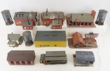 14 HO Scale Built Model Buildings