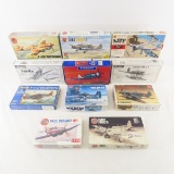 11 Military Airplane Model Kits, German and More