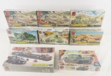 8 Military Tanks & Vehicles Model Kits, Sealed
