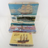 5 Ship Model Kits, Cutty Sark, Destroyer & More