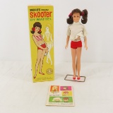 Vintage Skooter Doll with Stand & Booklet
