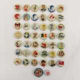 40 Kellogg's Pep Cereal Pinbacks, Baseball & More