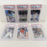 6 modern PSA 9 & PSA 10 Graded Baseball cards
