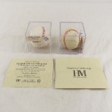 Francisco Liriano & Dan Gladden signed baseballs